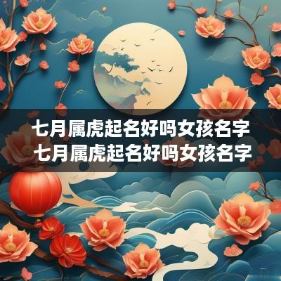 七月属虎起名好吗女孩名字 七月属虎起名好吗女孩名字大全