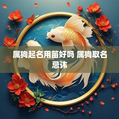属狗起名用笛好吗 属狗取名忌讳