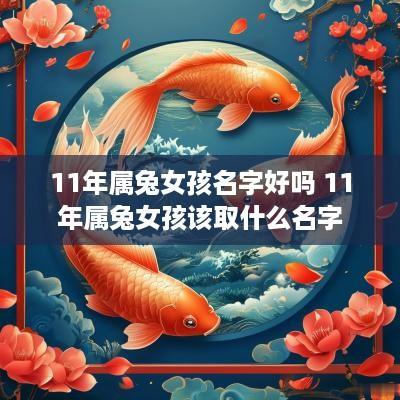 11年属兔女孩名字好吗 11年属兔女孩该取什么名字