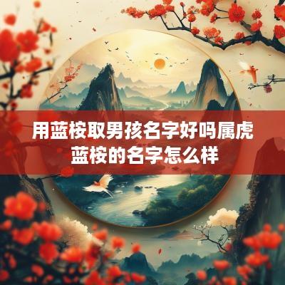 用蓝桉取男孩名字好吗属虎 蓝桉的名字怎么样