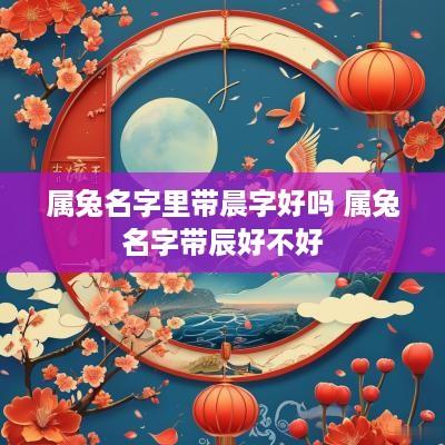 属兔名字里带晨字好吗 属兔名字带辰好不好