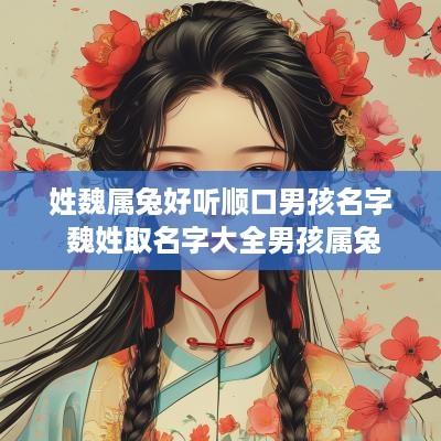 姓魏属兔好听顺口男孩名字 魏姓取名字大全男孩属兔