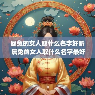 属兔的女人取什么名字好听 属兔的女人取什么名字最好