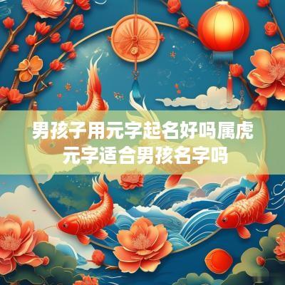 男孩子用元字起名好吗属虎 元字适合男孩名字吗