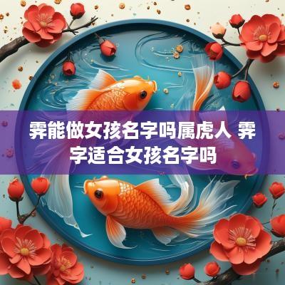 霁能做女孩名字吗属虎人 霁字适合女孩名字吗