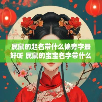 属鼠的起名带什么偏旁字最好听 属鼠的宝宝名字带什么偏旁部首好