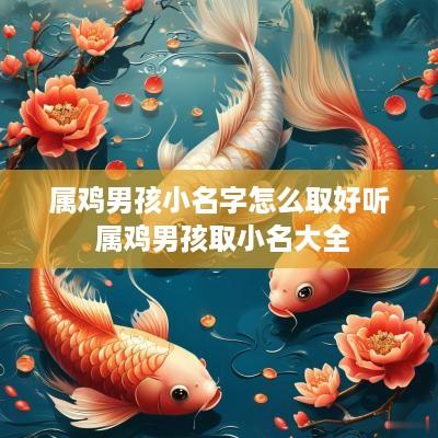 属鸡男孩小名字怎么取好听 属鸡男孩取小名大全