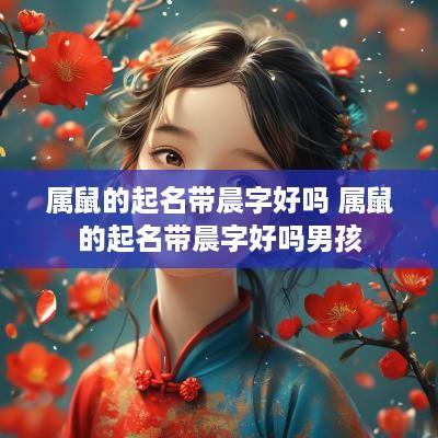 属鼠的起名带晨字好吗 属鼠的起名带晨字好吗男孩