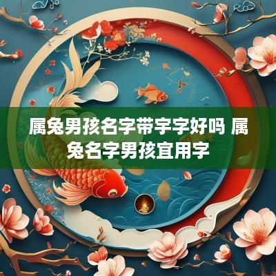 属兔男孩名字带宇字好吗 属兔名字男孩宜用字