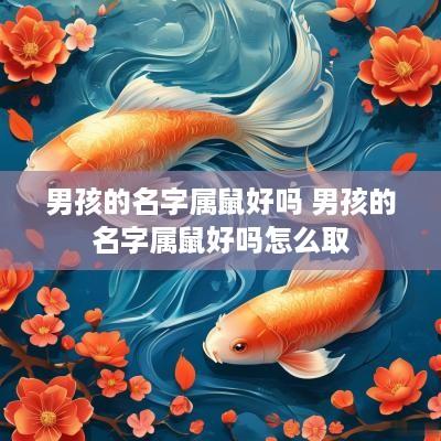 男孩的名字属鼠好吗 男孩的名字属鼠好吗怎么取