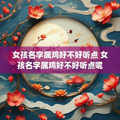 女孩名字属鸡好不好听点 女孩名字属鸡好不好听点呢