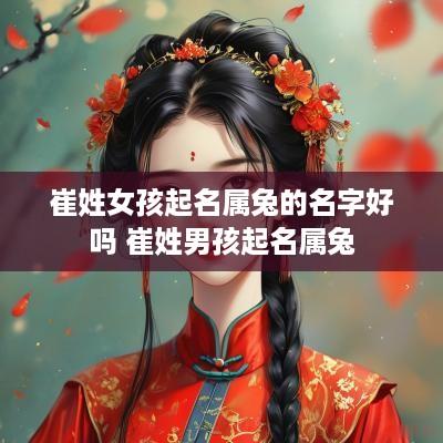 崔姓女孩起名属兔的名字好吗 崔姓男孩起名属兔