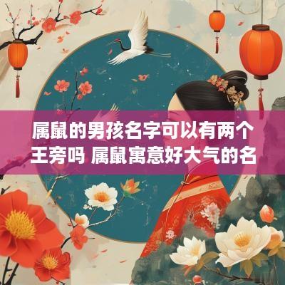 属鼠的男孩名字可以有两个王旁吗 属鼠寓意好大气的名字男孩有王字旁