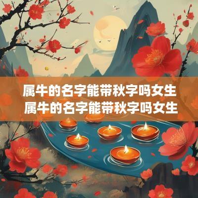 属牛的名字能带秋字吗女生 属牛的名字能带秋字吗女生