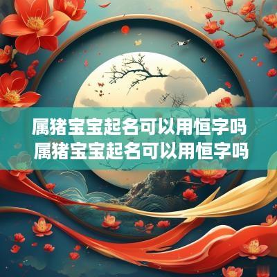 属猪宝宝起名可以用恒字吗 属猪宝宝起名可以用恒字吗好吗