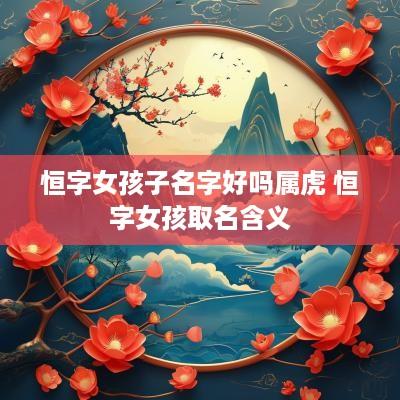 恒字女孩子名字好吗属虎 恒字女孩取名含义