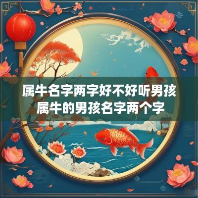 属牛名字两字好不好听男孩 属牛的男孩名字两个字