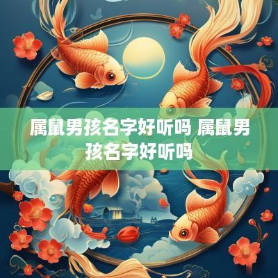 属鼠男孩名字好听吗 属鼠男孩名字好听吗