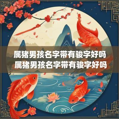 属猪男孩名字带有骏字好吗 属猪男孩名字带有骏字好吗怎么取