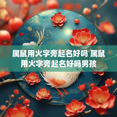 属鼠用火字旁起名好吗 属鼠用火字旁起名好吗男孩