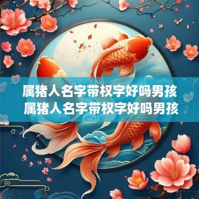 属猪人名字带权字好吗男孩 属猪人名字带权字好吗男孩怎么取名