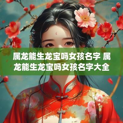 属龙能生龙宝吗女孩名字 属龙能生龙宝吗女孩名字大全