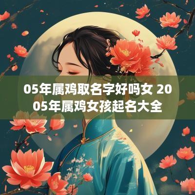 05年属鸡取名字好吗女 2005年属鸡女孩起名大全