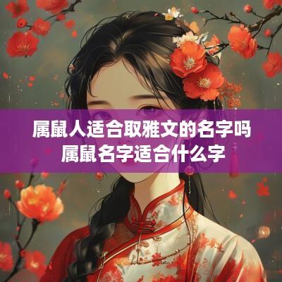 属鼠人适合取雅文的名字吗 属鼠名字适合什么字