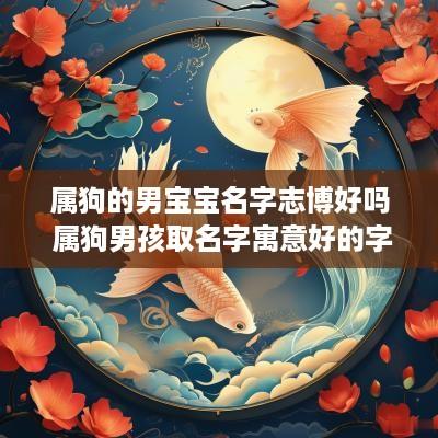 属狗的男宝宝名字志博好吗 属狗男孩取名字寓意好的字