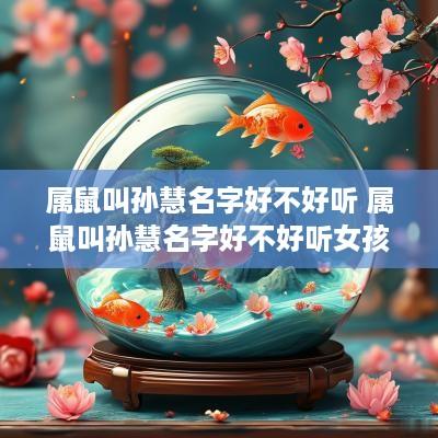属鼠叫孙慧名字好不好听 属鼠叫孙慧名字好不好听女孩