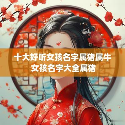 十大好听女孩名字属猪属牛 女孩名字大全属猪