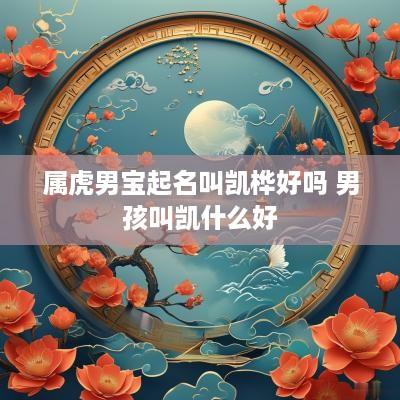 属虎男宝起名叫凯桦好吗 男孩叫凯什么好