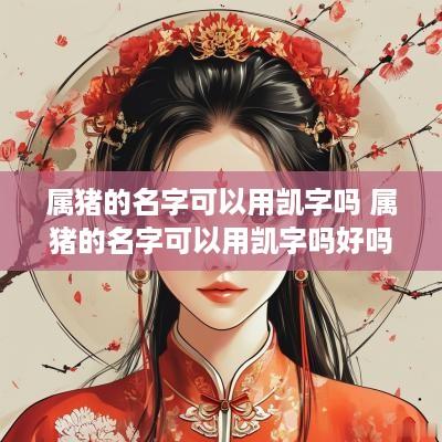 属猪的名字可以用凯字吗 属猪的名字可以用凯字吗好吗