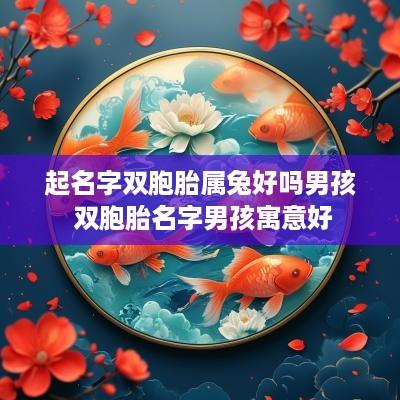 起名字双胞胎属兔好吗男孩 双胞胎名字男孩寓意好