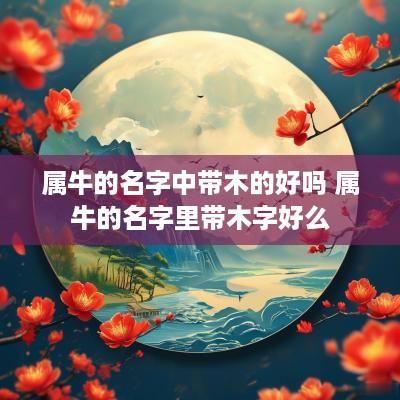 属牛的名字中带木的好吗 属牛的名字里带木字好么