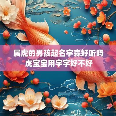 属虎的男孩起名宇森好听吗 虎宝宝用宇字好不好