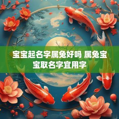 宝宝起名字属兔好吗 属兔宝宝取名字宜用字