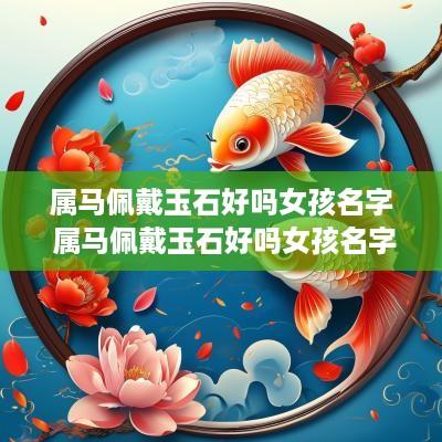 属马佩戴玉石好吗女孩名字 属马佩戴玉石好吗女孩名字叫什么