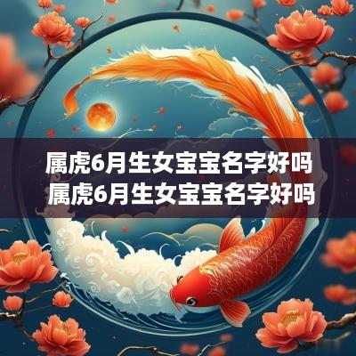 属虎6月生女宝宝名字好吗 属虎6月生女宝宝名字好吗怎么取