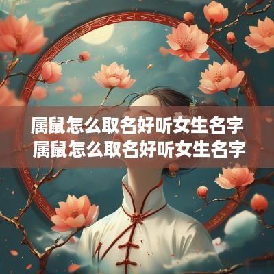 属鼠怎么取名好听女生名字 属鼠怎么取名好听女生名字两个字