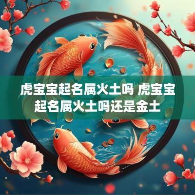 虎宝宝起名属火土吗 虎宝宝起名属火土吗还是金土