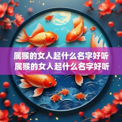 属猴的女人起什么名字好听 属猴的女人起什么名字好听又吉祥