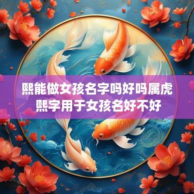熙能做女孩名字吗好吗属虎 熙字用于女孩名好不好