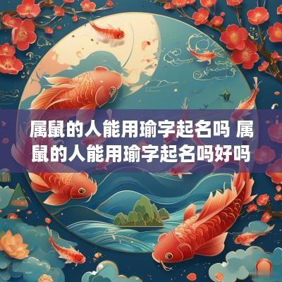 属鼠的人能用瑜字起名吗 属鼠的人能用瑜字起名吗好吗