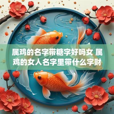 属鸡的名字带糖字好吗女 属鸡的女人名字里带什么字财运旺盛