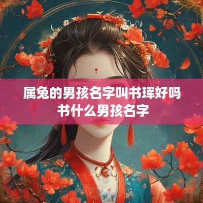 属兔的男孩名字叫书珲好吗 书什么男孩名字