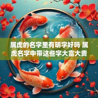 属虎的名字里有明字好吗 属虎名字中带这些字大富大贵