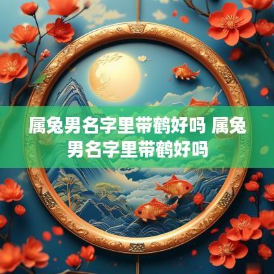 属兔男名字里带鹤好吗 属兔男名字里带鹤好吗
