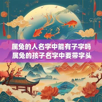 属兔的人名字中能有子字吗 属兔的孩子名字中要带字头