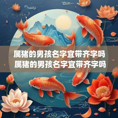 属猪的男孩名字宜带齐字吗 属猪的男孩名字宜带齐字吗好吗